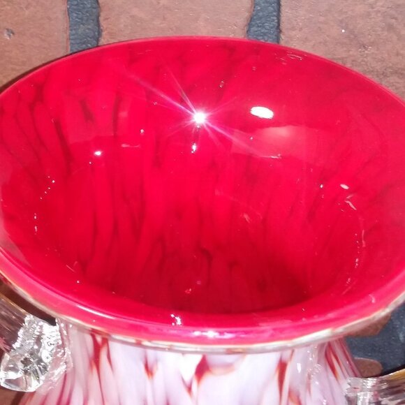 Lavorazione Arte Murano Hand Blown Art Glass Vase - Picture 4 of 13